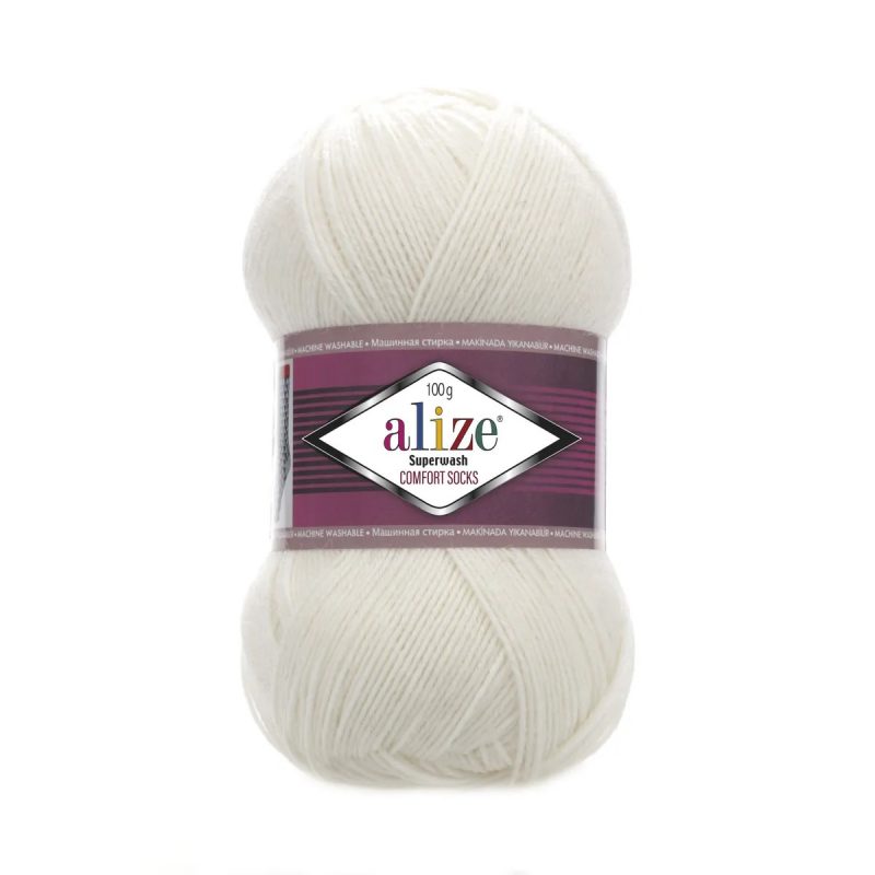 Alize Superwash 1 молочный