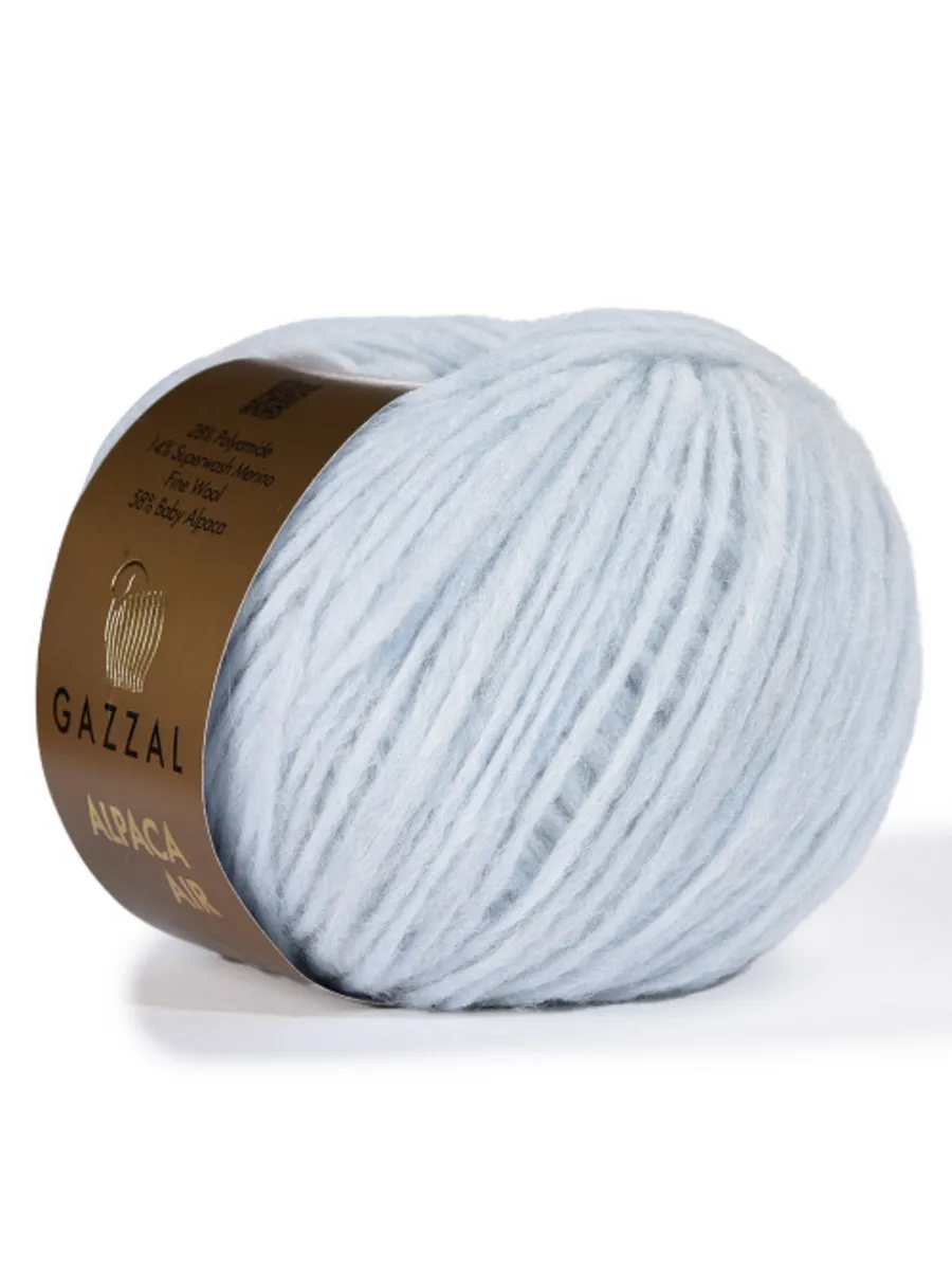 Gazzal Alpaca Air 84 выбеленный голубой
