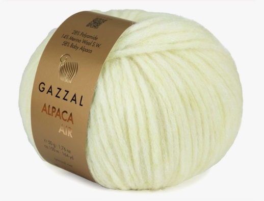 Gazzal Alpaca Air 91 сливочный