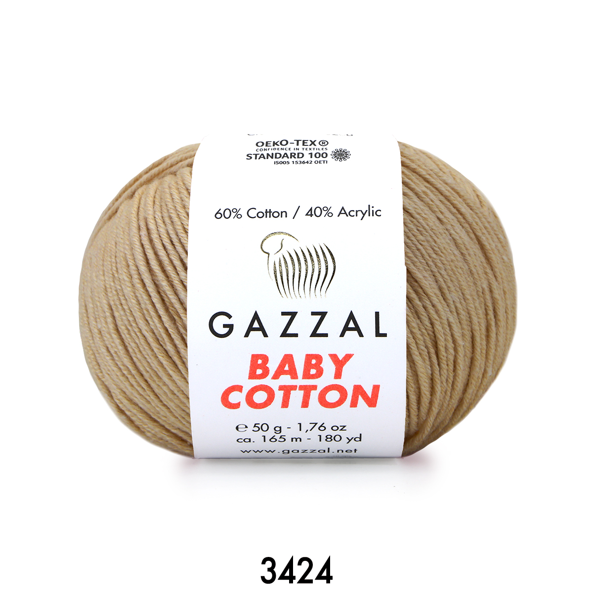 Gazzal Baby Cotton 3424 бежевый
