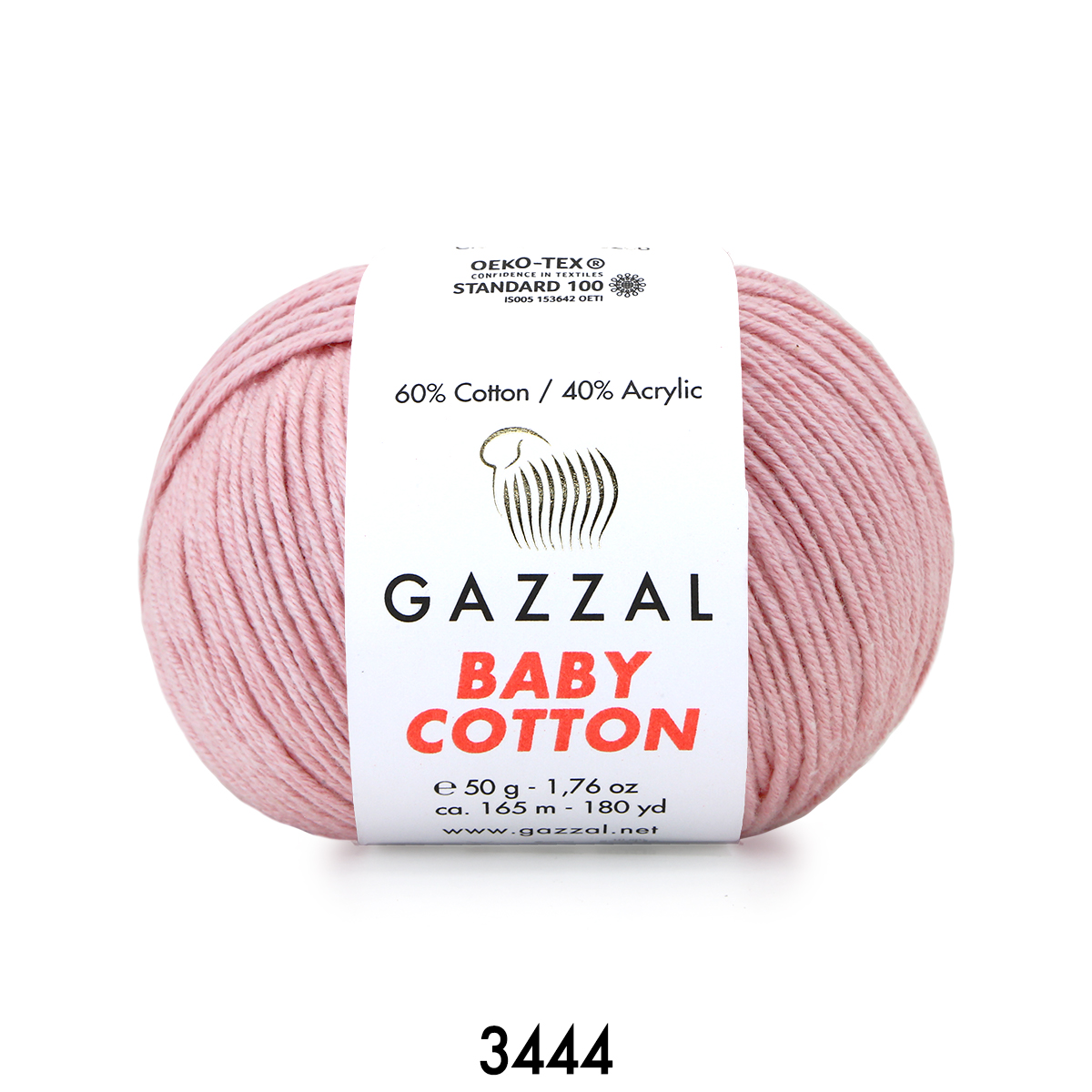 Gazzal Baby Cotton 3444 пыльная роза