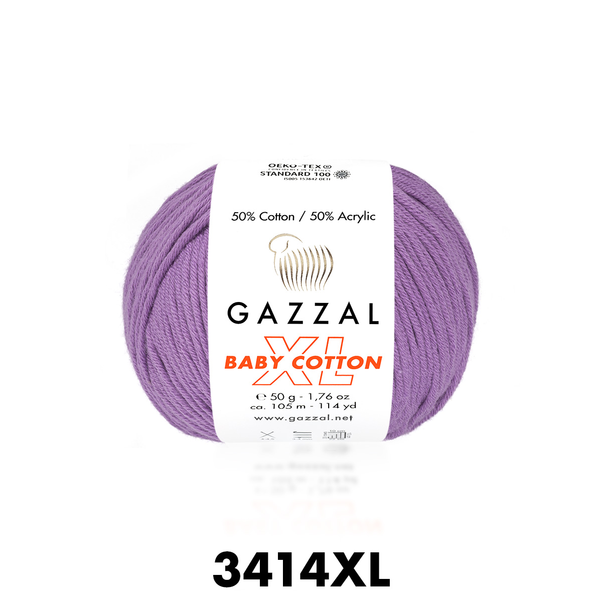 Gazzal Baby Cotton XL 3414 сирень