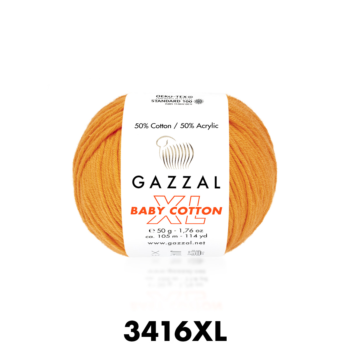 Gazzal Baby Cotton XL 3416 мандарин