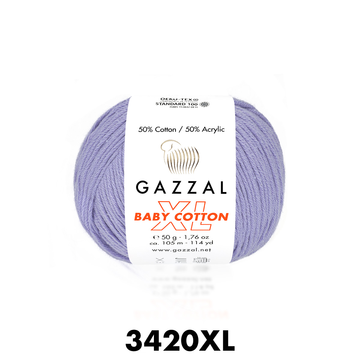 Gazzal Baby Cotton XL 3420 лаванда