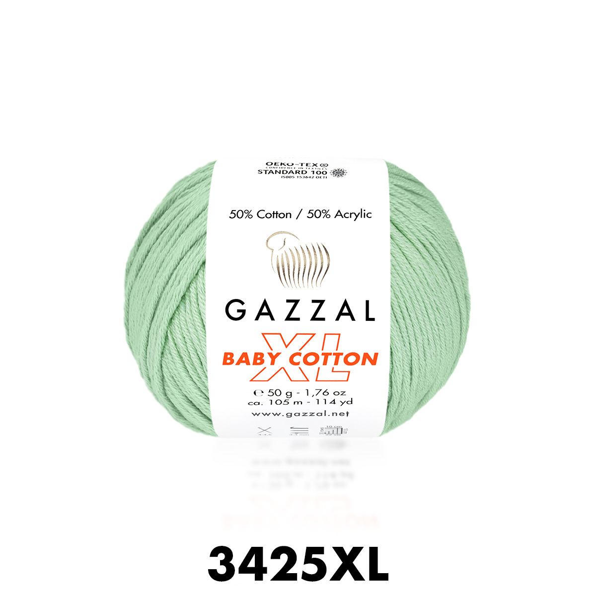 Gazzal Baby Cotton XL 3425 мята