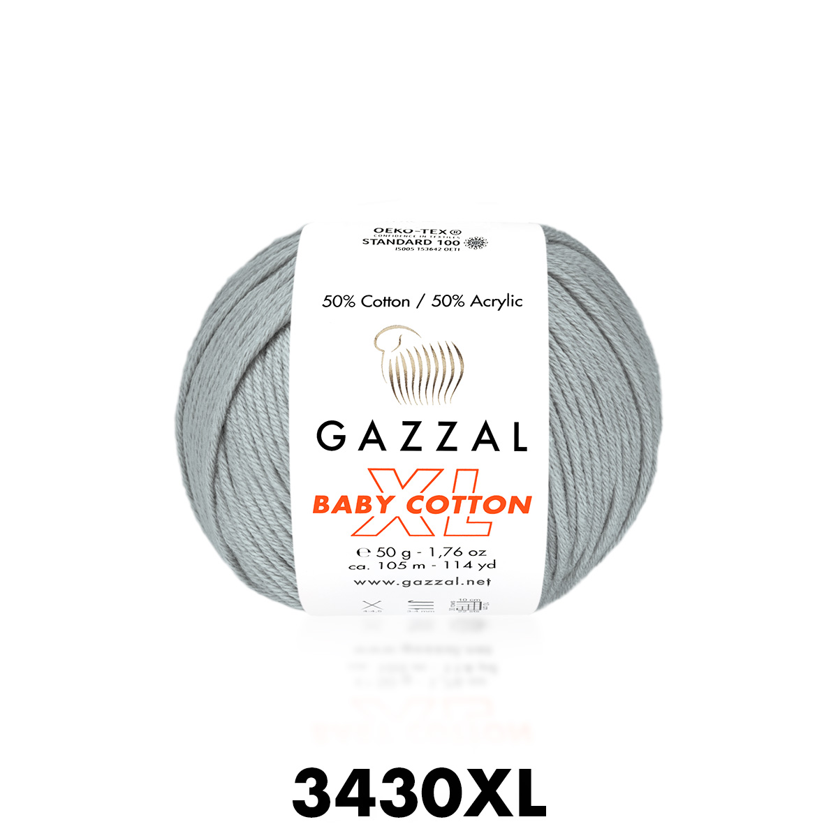 Gazzal Baby Cotton XL 3430 серый