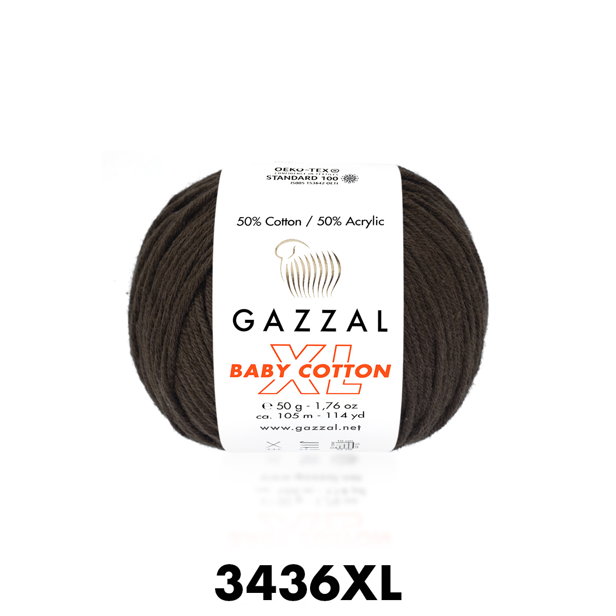Gazzal Baby Cotton XL 3436 шоколад