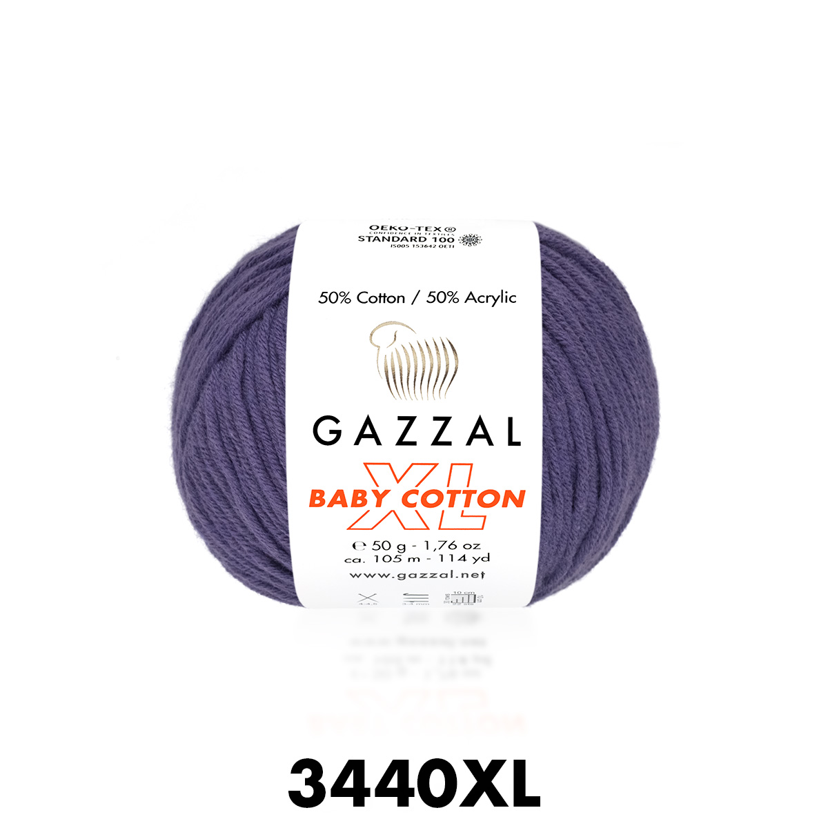 Gazzal Baby Cotton XL 3440 фиалка