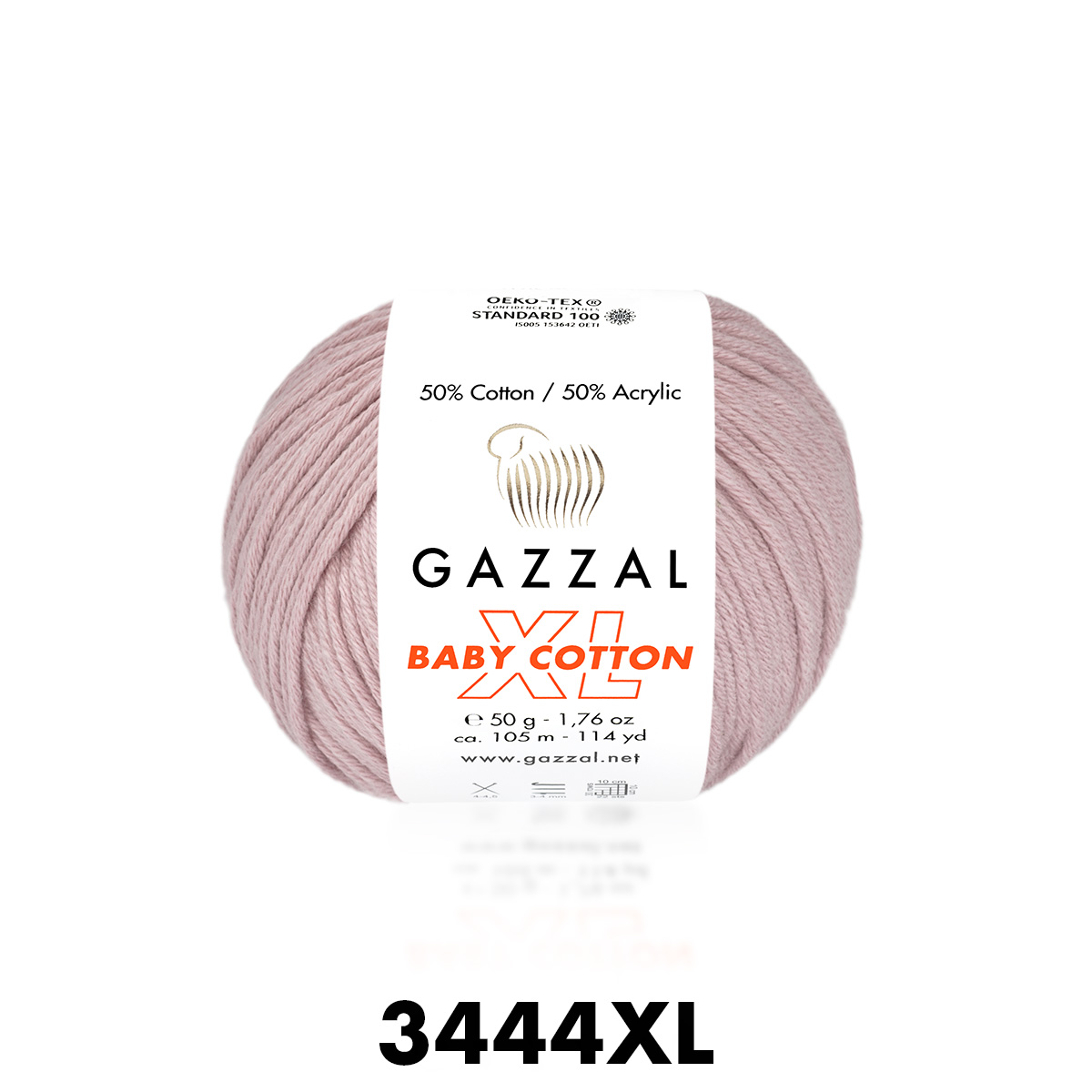 Gazzal Baby Cotton XL 3444 пыльная роза
