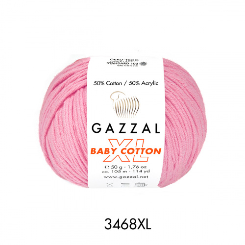 Gazzal Baby Cotton XL 3468 розовый