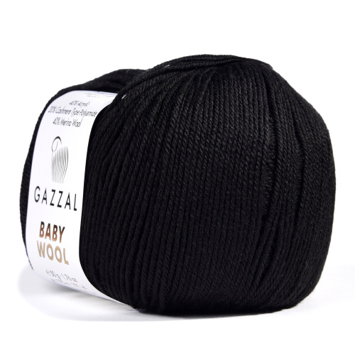 Gazzal baby wool 803 черный