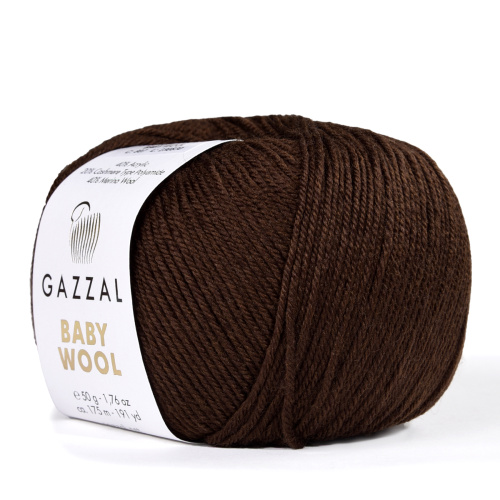 Gazzal baby wool 807 коричневый
