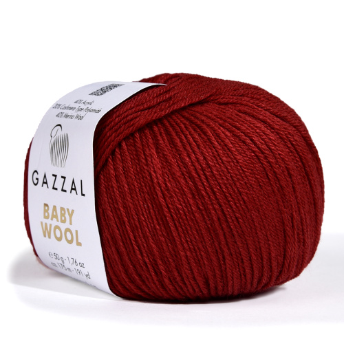 Gazzal baby wool 816 т.красный