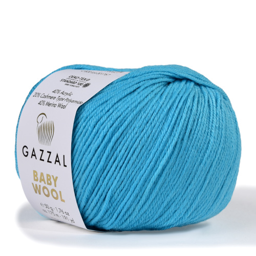 Gazzal baby wool 820 св. бирюзовый