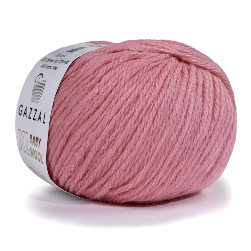 Gazzal baby wool XL 828 розовый