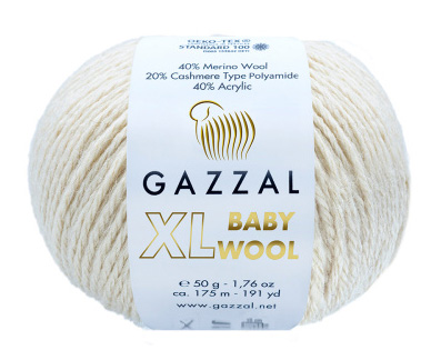 Gazzal baby wool XL 829 крем