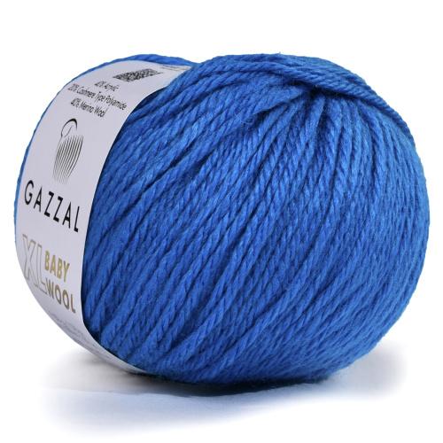 Gazzal baby wool XL 830 ярко-синий