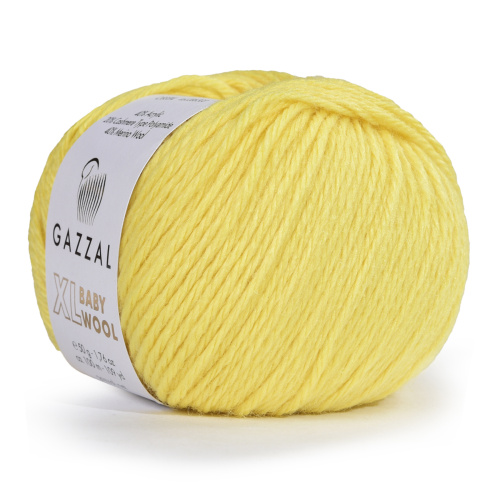 Gazzal baby wool XL 833 светло-желтый