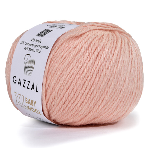 Gazzal baby wool XL 834 персик