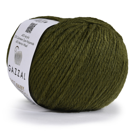 Gazzal baby wool XL 840 болотный