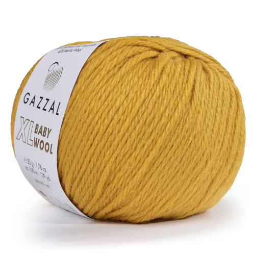 Gazzal baby wool XL 842 горчица