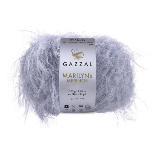 Gazzal Marilyn & Merinos 8276 песочный с серым пухом