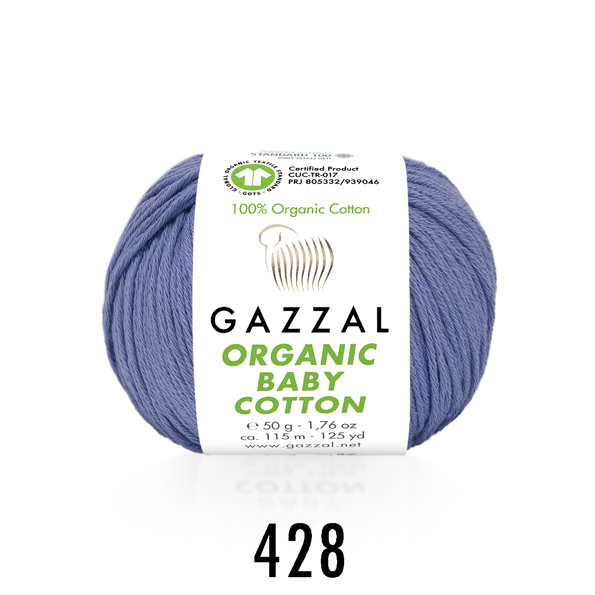 Gazzal Organic baby cotton 428 лаванда