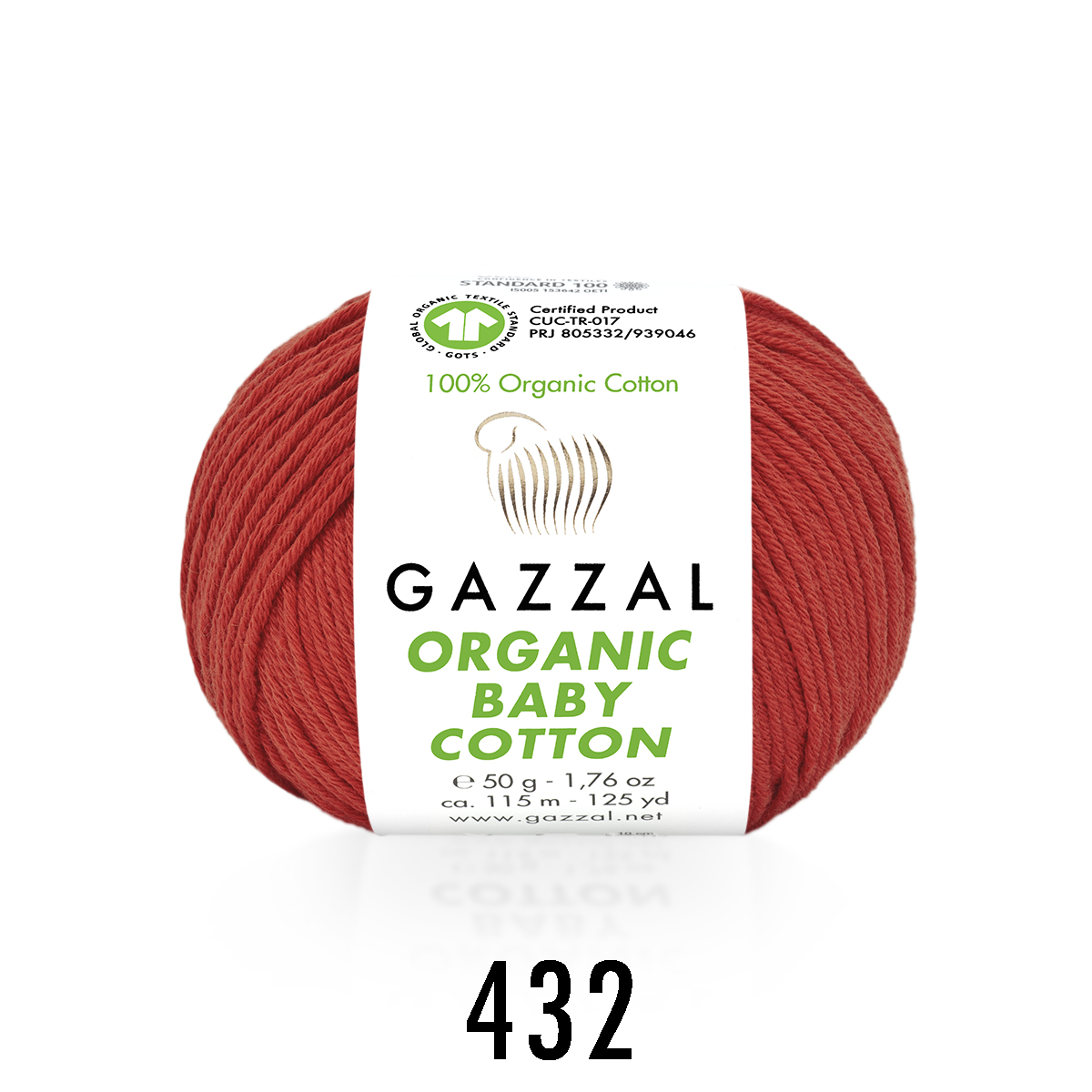 Gazzal Organic baby cotton 432 красный