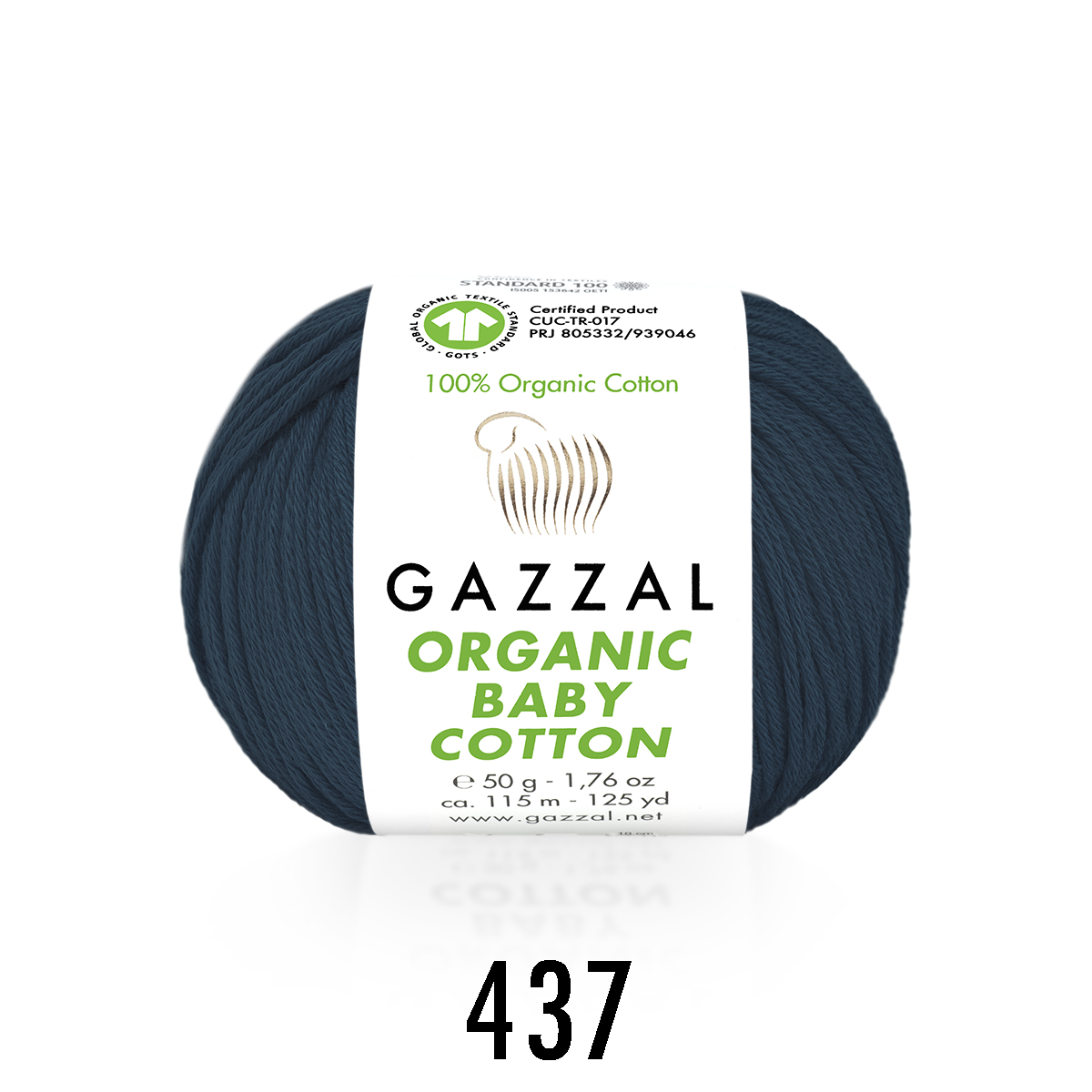 Gazzal Organic baby cotton 437 т.синий