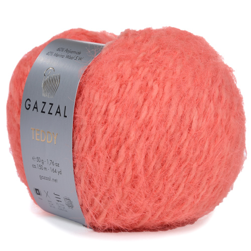 Gazzal Teddy 6543 яркий коралл