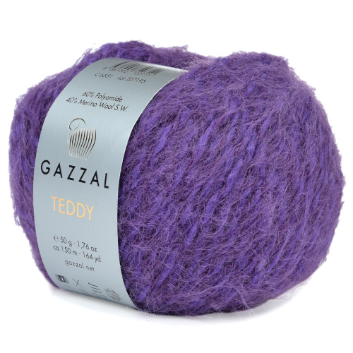 Gazzal Teddy 6551 фиолетовый меланж