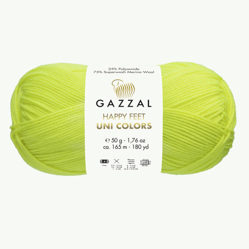 Happy Feet Uni Colors 3569 желтый неон