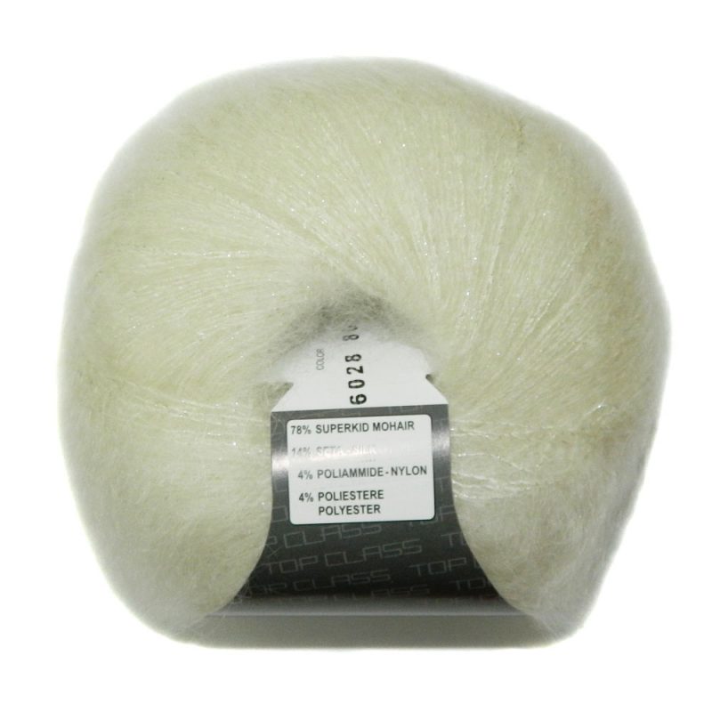 Lana Gatto SILK MOHAIR LUREX 6028 молочный