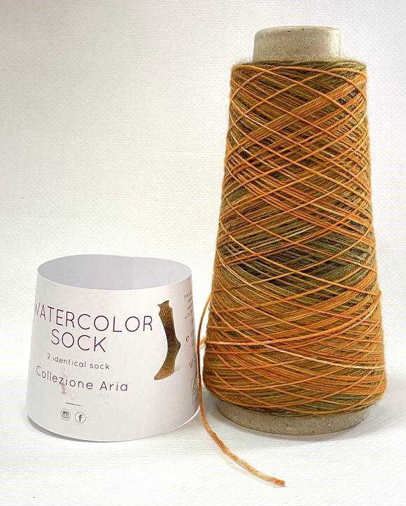 Vatercolor Sock 103 коричневый, оранжевый