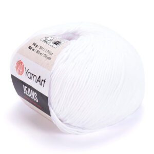 YarnArt jeans 62 белоснежный