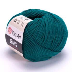 YarnArt jeans 63 морская волна